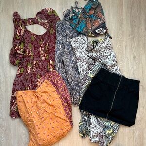 Lot of 5 Free People Skirts and Dresses - Size Small and Medium
